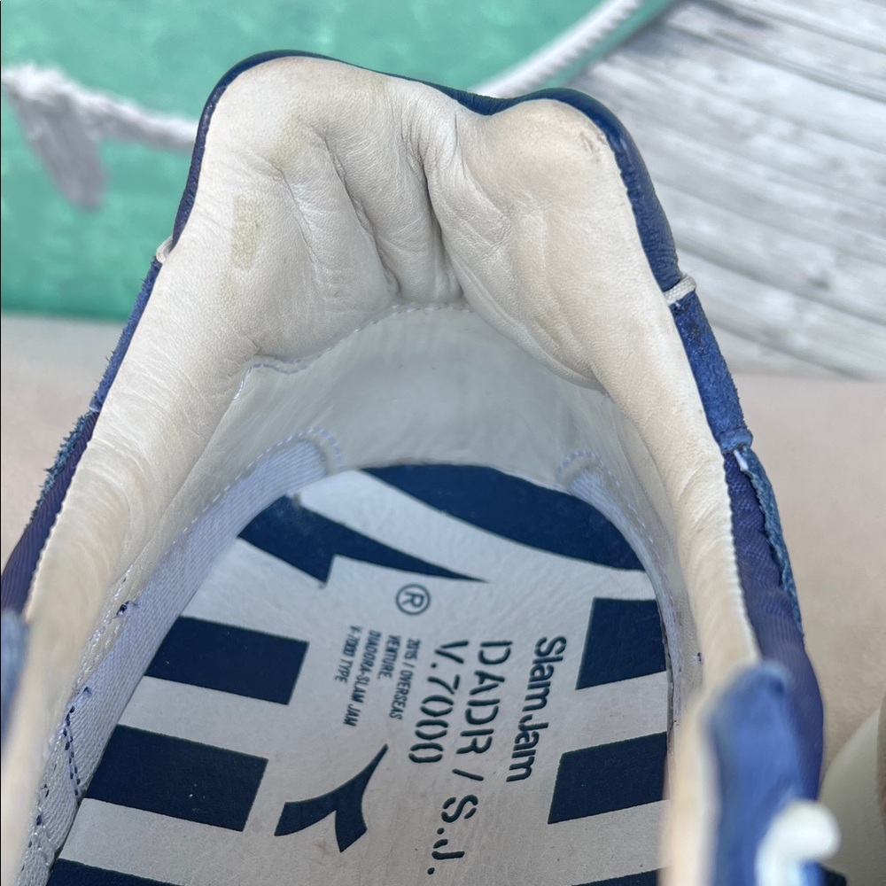 Diadora Blue and White Men's Sneakers - Picture 14 of 16